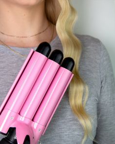 Meet the original award-winning, internet viral sensation hair tool that has revolutionized at-home hair styling and started it all. Want perfect, seamless mermaid waves without visiting a hairstylist? Meet the show-stopping Babe Waves Original Hair Waver! Designed with technology to deliver salon-quality waves, the Babe Waves’ three 1-inch barrels create perfect mermaid waves in just minutes that stay crimp and crease-free all day long! Perfect for all hair lengths and textures (even hair that 80s Crimped Hair, Mermaid Hair Waves, Waving Iron, Three Barrel Curling Iron, 3 Barrel Curling Iron, Hair Machine, Mermaid Waves, Barrel Curling Iron, Waves Hair