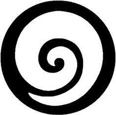 a black and white image of a spiral in a circle on a white background,