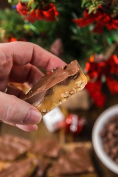 This is by far The Best Toffee Recipe that you'll ever come across, and for good reason! The rich chocolate and salty-sweet toffee are a match made in heaven. It’s a super easy recipe that makes a great holiday snack or gift. Holiday Snack, Toffee Candy