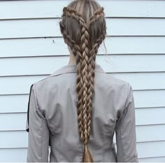 Peinados Hair Styles, Cool Braid Hairstyles, Cool Braids, Hair Stylies, Braids For Long Hair, Hair Art, Hair Dos