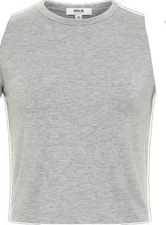 Gray Stretch Cropped Top, Gray Stretch Cotton Crop Top, Trendy Gray Cropped Tops, Trendy Cropped Gray Tops, Trendy Gray Cropped Crop Top, Sporty Gray Cropped Top, Trendy Gray Crew Neck Crop Top, Gray Crew Neck Trendy Crop Top, Basic Gray Crop Top For Spring