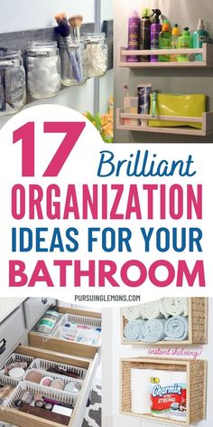 bathroom organization ideas for your bathroom