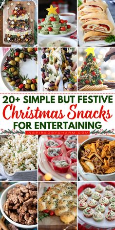 These simple yet festive Christmas snacks will make entertaining a little less stressful this year. You can easily make these delicious bites for your holiday party or dinner without adding too much to your hosting plate while still serving some fabulously festive food. Christmas Salty Snacks, Christmas Snack Table, Snacks For Entertaining, Girl Christmas Party, Christmas Snacks Easy, Fancy Appetizer Recipes, Fancy Appetizers