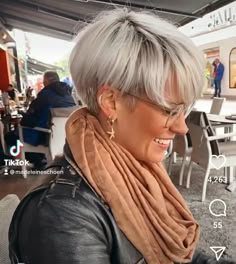 Short Platinum Blonde Hair, Short Sassy Haircuts, Long Pixie Hairstyles, Sassy Haircuts, Hairstyle Short, Mullet Hairstyle Women