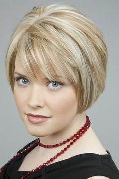 bob layered short hairstyles hair haircuts fine women thin fringe bobs over face ladies styles fat length bangs layers faces Bob Hairstyles With Bangs, Bob Hairstyles For Fine Hair, Short Layered Haircuts, Blonde Hair With Highlights, Short Hair Styles For Round Faces, Short Bob Haircuts, Haircuts For Fine Hair, Short Blonde Hair, Short Hair With Layers