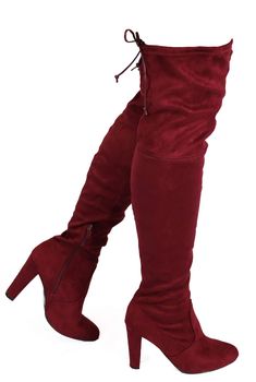 PRICES MAY VARY. Rubber sole Shaft measures approximately 20.87 inches from arch Heel measures approximately 3.75 inches" Low Block Heel Shoes, Women's Winter Boots, Women's Over The Knee Boots, Fall Attire, Knee Boot, Block Heel Shoes, Wide Calf Boots, Comfortable Boots, Women's Casual Style