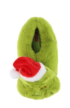 A kid-favorite character adds whimsical flair to these plush faux-fur slippers. Textile faux fur upper/textile lining and sole Imported Grinch Slippers, Fun Slippers, Faux Fur Slippers, Fur Slippers, Clutch Pouch, Fall Accessories, Making 10, How To Make Shoes, Cold Weather Accessories