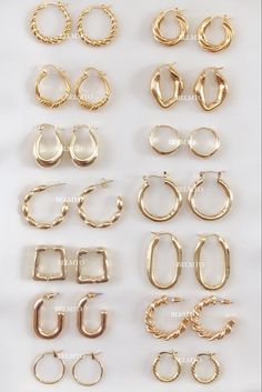 Types Of Earrings, Jewelry Accessories Ideas, Dope Jewelry, Girly Accessories, Jewelry Fashion Trends, Jewelry Essentials, Fancy Jewellery