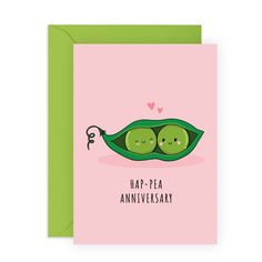 two peas in a pea pod anniversary card