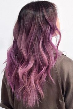 Lavender Hair Dye, Purple Balayage, Purple Highlights, Hair Color Pastel, Lavender Hair, Hair Color Purple, Ombre Hair Color, Pastel Hair