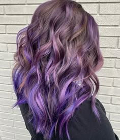 Purple Balayage, Light Purple Hair, Pretty Hair Color, Hair Dye Colors, Hair Inspo Color