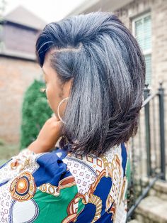 5 Ways To Retain Your Length & Have Longer Hair | LaToya Jones Grey Ponytail Gray Hair Black Women, Black Women Long Hair Natural, Black Women Over 50 Hairstyles, Relaxed Hair Hairstyles Medium Shoulder Length, Black Women Grey Hair, Grey Bob Hairstyles Black Women, Grey Natural Hair Black Women, Shoulder Length Natural Hair Styles, Long Relaxed Hair