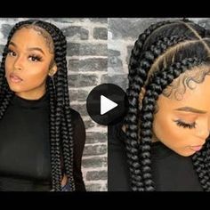 Wig Braids, Cornrow Wig, Box Braids Wig, Twist Box Braids, Ghana Weaving, Lace Braids, Single Braids, Wig For Black Women, Lace Braid