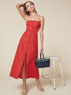 9aa42b31882ec039965f3c4923ce901bdesc50070420ri Whowhatwear Uk, Top Spring Outfits, Red Casual Dress, Uk Summer, Beautiful Red Dresses, Prom Dresses 2018, Prom Dresses 2017, Silky Dress, Easter Brunch