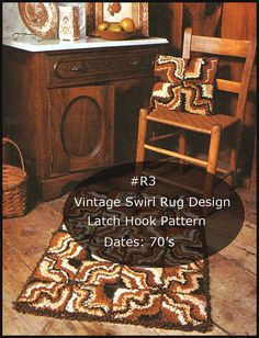 a wooden chair sitting next to a rug on top of a hard wood floor