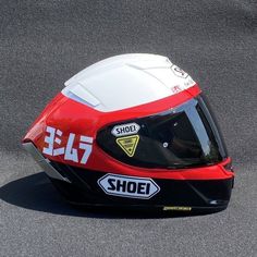 a helmet with the word shoei on it