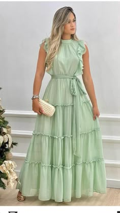 Elegant Summer Dresses, Bridesmaid Dresses Prom, Classy Dress Outfits, Stylish Dresses For Girls, Tea Length Dresses, Modest Fashion Outfits, Maxi Dresses Casual, Western Dresses