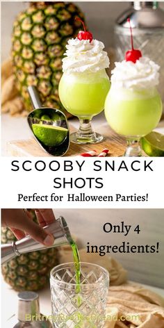 scooby snack shots in a shot glass Scooby Doo Drink, Specialty Shots Recipe, Scooby Doo Snack Shots, Scooby Doo Themed Drinks, Scooby Shots, Scooby Snack Shot Recipes, Scooby Snack Drink Recipe, Scooby Snacks Recipe