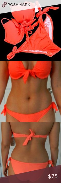 NWT Relleciga Bikini Single or in Bundles 4X Host Pick Swim Party, Beautiful Closets, Fluorescent Orange, Posh Party, Orange Top, Summer Bikinis, Orange Fashion, Storage Unit, Selling Online