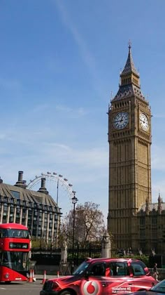 the big ben clock tower towering over the city of london