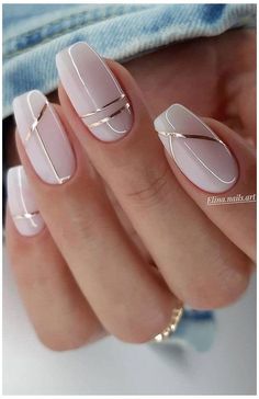 Neutral Nail Designs, Orange Nails, Classy Nails, Fancy Nails