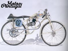 an old fashioned bicycle with the number seventy on it