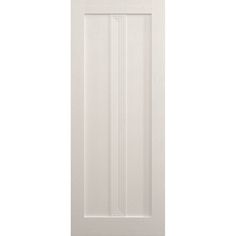 a white door with an open side panel