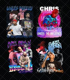 four different hip hops are featured in this graphic art work for the album's cover