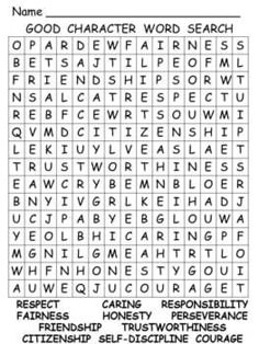 the word search is shown in black and white, which includes words that appear to be different