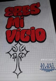 a piece of paper with graffiti written on it that says, press mi voio