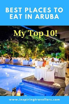 the top 10 places to eat in aruba