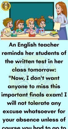 an english teacher reminds her students of the written test in her class i don't want anyone to miss this important