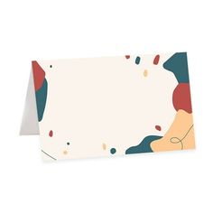 a card with an abstract design on it