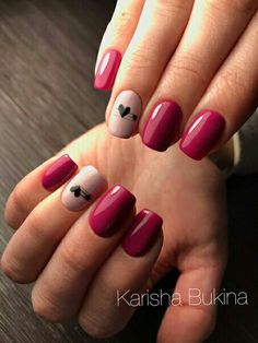 ##valentinesday #nails Valentine Nails Pink, Unghie Sfumate, Valentine Nail Art, Shellac Nails, Glitter Nail Art, Manicure E Pedicure