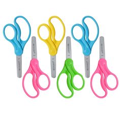 Westcott® 5" Hard Handle Kids Scissors, Blunt, Assorted Colors, 2 Per Pack, 3 Packs | Westcott® has provided the world with innovative and well designed products for over a century... at affordable prices, without sacrificing quality. Westcott® is dedicated to supporting education and inspiring creative activities in the classroom and at home. Products are specifically designed for growing students, created to be fun and functional with superior quality and exceptional value. Each pack includes Art Supplies List, Kids Scissors, Safety Scissors, Teacher Supplies, Classroom Supplies, Supply List, Kids Hands, Arts And Crafts Supplies, Creative Activities