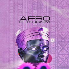 the cover art for afro futurism, featuring an image of a woman's head