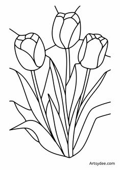 flowers coloring pages for kids to print and color