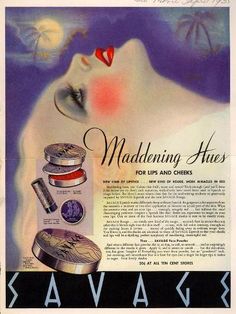 an advertisement for shaving products with a woman's face and various items on it