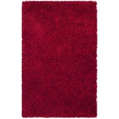 a red rug on a white background with no one in the room to see it