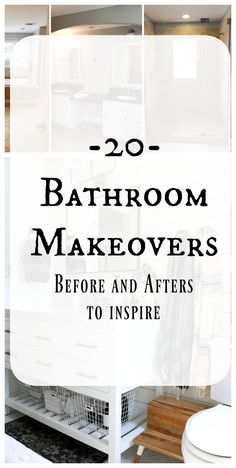 the bathroom makeovers before and afters to inspire them into their new home decor