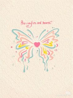 a greeting card with an image of a butterfly and the words, but i cannot't