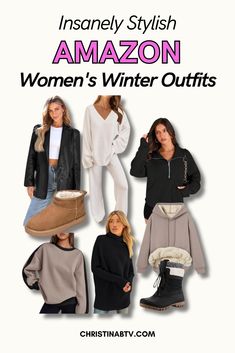 Looking for stylish women’s fashion for winter? Check out these chic Amazon fashion finds for winter and discover women’s winter outfits that blend comfort with women’s style. This guide offers the best winter wardrobe staples that make getting dressed easy and stylish every day. Casual Chic Style Outfits, Women's Winter Outfit, Designer Inspired Handbags, Winter Fashion Trends, Amazon Fashion Finds, Winter Outfit Ideas, Stylish Coat, Fashion Trends Winter, Update Your Wardrobe