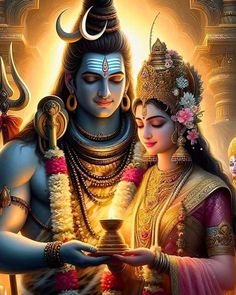 the hindu god and his wife