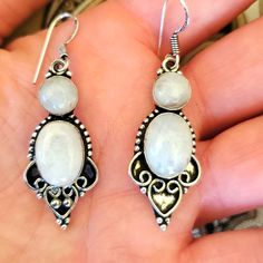 Brand New Handmade Rainbow Moonstone Silver Earrings. 925 Stamped 2 1/4" New To Poshmark? Use Referral Code Kimberlyn222 To Receive $10. White Moonstone Earrings, White Moonstone Drop Earrings, White Moonstone Jewelry Stamped 925, White Sterling Silver Earrings With Natural Stones, White Moonstone Dangle Earrings, White Moonstone Dangle Jewelry, White Stamped 925 Dangle Jewelry, White Moonstone Earrings With Natural Stones, White Moonstone Earrings With Ear Wire