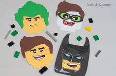 some legos are made to look like batman characters