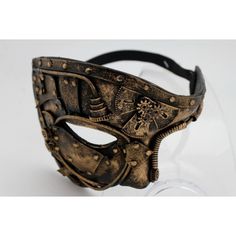 Fashion Pirate Apocalyptic Future Warrior Cyborg Mask Futuristic Robot Half Face Mask Cover Horror Halloween Party - Mardi Gras Adult Steampunk Costume Head Piece Trendy Fashion Cool Accessory For Special Event Or For A Fun Night Steam Punk Party Style Style : Halloween / Mardi Gras / Steam Punk Condition : Brand New Color : Metallic Gold Size: One Size Fits All - Elastic Back Bands 7" X 5 4/8" This Is A Unique Mask Very Special Fashionable And Stylish Custom For A Special Event, Holidays, Parti Steampunk Masks For Cosplay Events, Steampunk Eye Mask For Halloween, Steampunk Mask Costume Accessories, Punk Halloween Costume, Steampunk Accessories Mask, Gold Gothic Mask, Steampunk Party, Unique Masks, Steampunk Mask