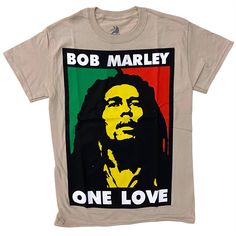 * Bob Marley Men's Tee * Front Logo Graphic * Inner Print Label * Crew Neck * Short Sleeve * Cotton * Officially Licensed * Imported * Mpn Zrbm1841 Bob Marley Shirts, Mens Graphic T, Brown Tshirt, Black Graphic Tees, One Love, Blue Adidas, Grey Shirt, Bob Marley, Graphic Tee Shirts