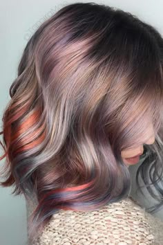 21 Pastel Hair Ideas You'll Love Pastel Hair, Colored Highlights, Hair Inspiration Color, Hair Envy, Grunge Hair, Hair Color Trends, Hair Dos, Shoulder Length