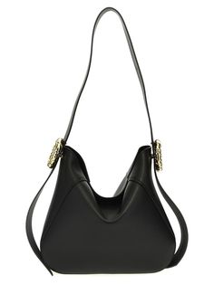 'Melodie Hobo' leather shoulder bag with magnetic closure, top handle with metal detailsGender: WomenMaterial: 100% CALFSKIN LEATHER (BOS TAURUS)Color: BlackMade in: ITProduct ID: LWBGTHM0PIENH2310*Import tax/duty will be calculated at checkout (If applicable) Leather Hobo Bag, Purple Bags, Leather Hobo, Small Leather Goods, Luxury Retail, Lace Boots, Lanvin, Hobo Bag, Magnetic Closure