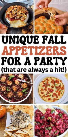 unique fall appetizers for a party that are always a hit - click here